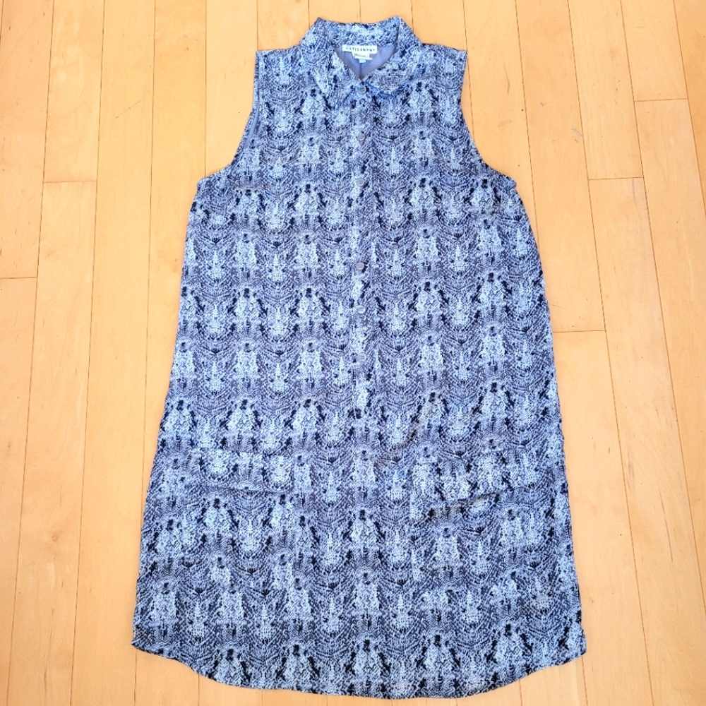 Artisan NY Snakeskin Print Shirt Dress
